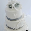 Wedding Cake Blanc et Argent