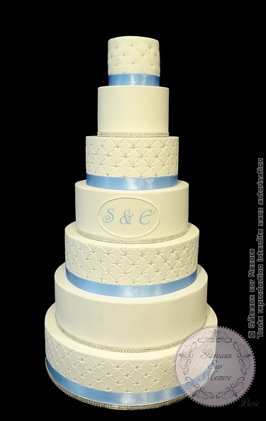 Cake Design - Wedding Cake 7 étages - Gâteaux sur Mesure Paris - ecole cake design, formation professionnelle, France, gateau design, gateau personnalisé, gateau sur commande, gateau sur mesure, gateaux spectaculaires, luxe, mariage, Paris, pièce montée, wedding, wedding cake