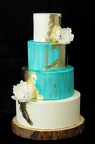 Mint and Ivory Wedding Cake
