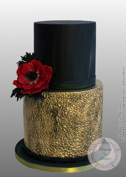 Cake Design - Anemone Wedding Cake - Gâteaux sur Mesure Paris - ambassador, cake design, fleurs en sucre, formation, formation cake design, gateau design, gateau personnalisé, gateaux sur mesure, Paris, progel, sugar flower, wedding, wedding cake