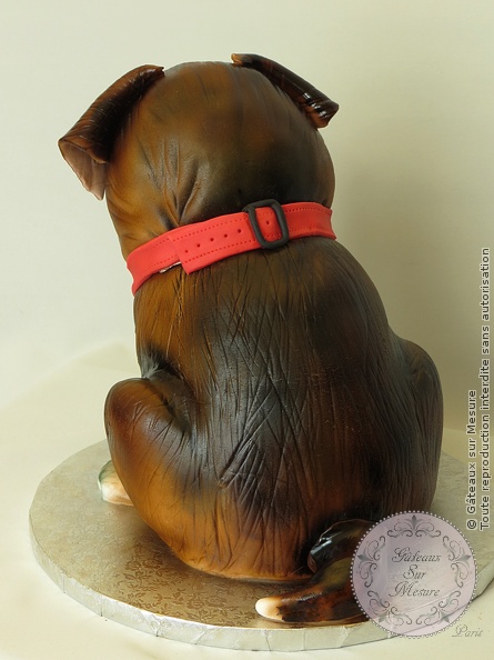 Cake Design - Gâteau 3D Petit Chien - Gâteaux sur Mesure Paris - atelier pâte à sucre, cake design, cake design Paris, chien, ecole cake design, formation, formation cake design, formation professionnelle, France, gateau 3D, gateau design, gateau original, gateau pate a sucre, gateau personnalisé, gateau sur commande, gateau sur mesure, gateaux spectaculaires, Paris, patisseries decoratives