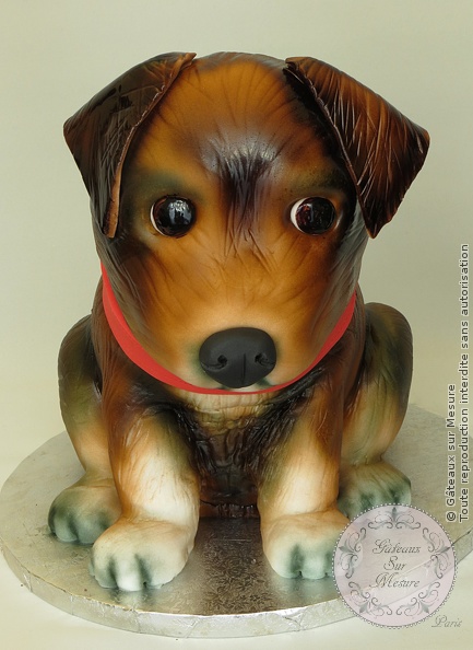 Cake Design - Gâteau 3D Petit Chien - Gâteaux sur Mesure Paris - atelier pâte à sucre, cake design, cake design Paris, chien, ecole cake design, formation, formation cake design, formation professionnelle, France, gateau 3D, gateau design, gateau original, gateau pate a sucre, gateau personnalisé, gateau sur commande, gateau sur mesure, gateaux spectaculaires, Paris, patisseries decoratives