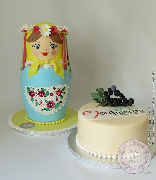 Cake Design - Gâteau Poupée Russe - Gâteaux sur Mesure Paris - atelier pâte à sucre, cake design, cake design Paris, ecole cake design, formation cake design, formation professionnelle, France, gateau 3D, gateau design, gateau original, gateau pate a sucre, gateau personnalisé, gateau rigolo, gateau sur commande, gateau sur mesure, gateaux spectaculaires, matroschka, Paris, patisseries decoratives, poupée russe