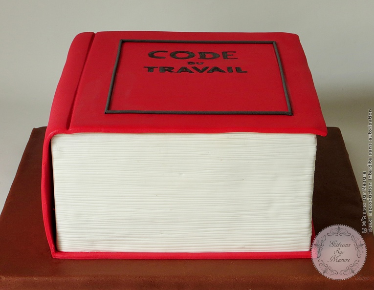 Cake Design - Gâteau Code du Travail - Gâteaux sur Mesure Paris Cake Design - Gâteau Code du Travail - Gâteaux sur Mesure Paris - cake design, cake design Paris, code du travail, ecole cake design, formation cake design, formation professionnelle, France, gateau 3D, gateau au chocolat, gateau original, gateau pate a sucre, gateau personnalisé, gateau sur commande, gateau sur mesure, gateaux spectaculaires, livre, Paris, patisseries decoratives