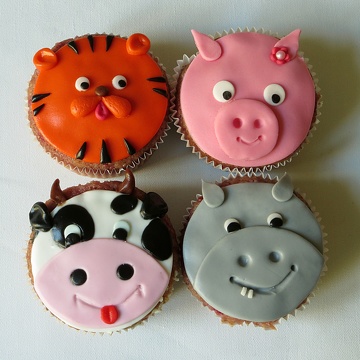 Exemple de cupcakes pour les ateliers enfants