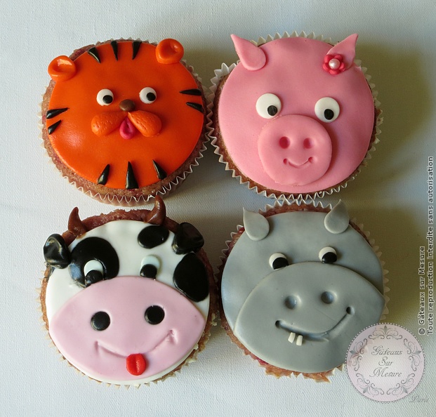 Exemple de cupcakes pour les ateliers enfants