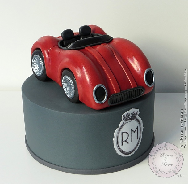 Cake Design - Voiture  - Gâteaux sur Mesure Paris - atelier pâte à sucre, cake design, cake design Paris, chocolat à modeler, chocolat plastique, ecole cake design, formation, formation cake design, formation professionnelle, France, gateaux spectaculaires, modelage, Paris, patisseries decoratives, voiture