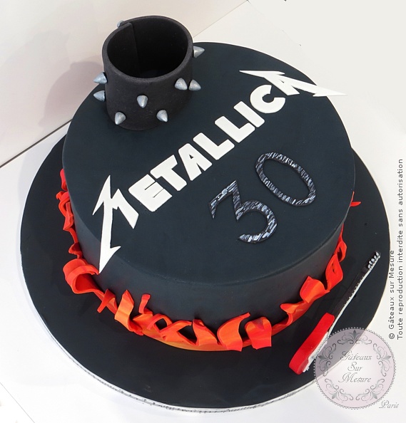 Gâteau Metallica