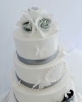 Wedding Cake Blanc et Argent