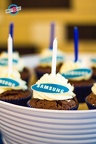 Cupcakes pour l'anniversaire de Samsung