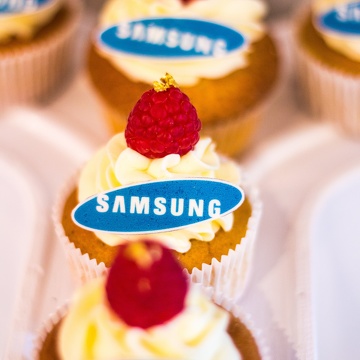 Cupcakes pour l'anniversaire de Samsung