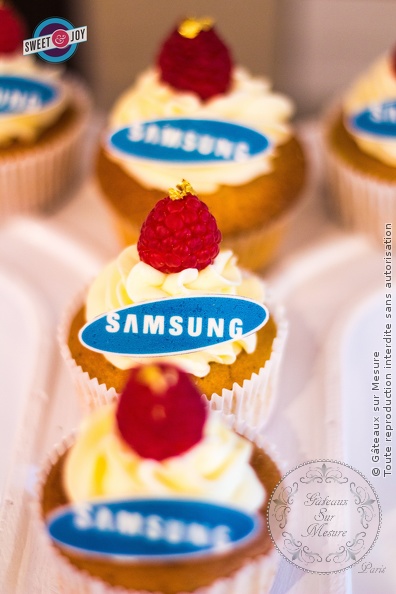 Cupcakes pour l'anniversaire de Samsung