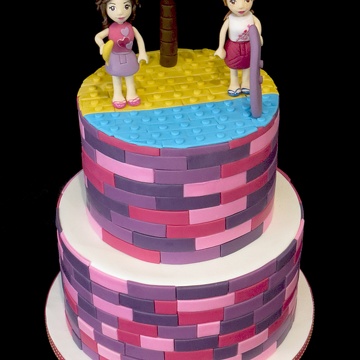 Gâteau Lego Friends à la plage