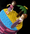 Gâteau Lego Friends à la plage