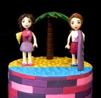Gâteau Lego Friends à la plage