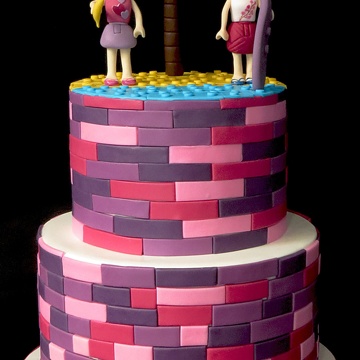 Gâteau Lego Friends à la plage