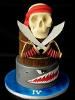 Gâteau Tête de Mort - pirate