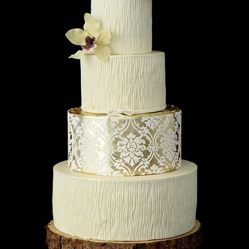 Gold Wedding Cake