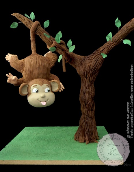 Cake Design - Gravity Cake Singe - Gâteaux sur Mesure Paris - atelier pâte à sucre, cake design, cakesdecor daily top 3, ecole cake design, formation cake design, formation professionnelle, France, gateau 3D, gateau personnalisé, gateau rigolo, gravity cake, Paris, pate a sucre, singe<br />
<b>Warning</b>: Undefined array key