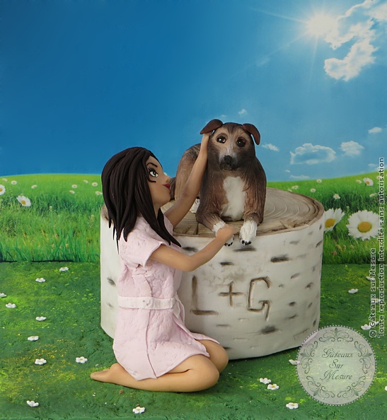 Cake Design - Collaboration internationale sur le thème : Best Friends - Gâteaux sur Mesure Paris - cake design, chien, chocolat, ecole cake design, formation, France, gateau personnalisé, modelage, Paris<br />
<b>Warning</b>: Undefined array key