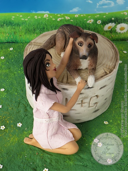 Cake Design - Collaboration internationale sur le thème : Best Friends - Gâteaux sur Mesure Paris - cake design, chien, chocolat, ecole cake design, formation, France, gateau personnalisé, modelage, Paris<br />
<b>Warning</b>: Undefined array key