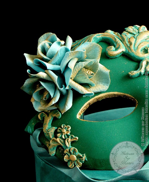 Cake Design - Carnaval Mask - Gâteaux sur Mesure Paris - cake design, cakeschool, carnaval, carnivalcakers, collaboration, formation cake design, mask, Paris, venise