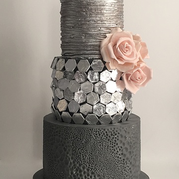 Silver Wedding Cake