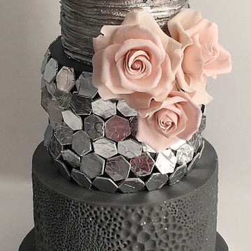 Silver Wedding Cake