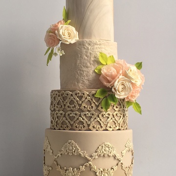 Romantique chic Wedding Cake