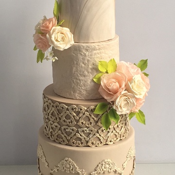 Romantique chic Wedding Cake