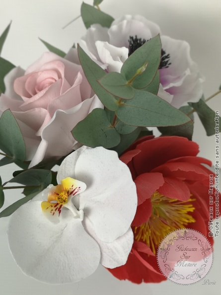 Cake Design - Fleur en sucre - Gâteaux sur Mesure Paris - atelier, cakedesign, fleurs en sucre, flowers, formation, Paris, pate a sucre, sucre