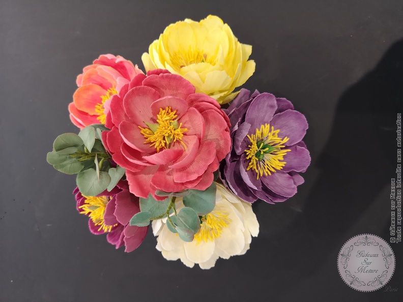 Cake Design - Formation Fleurs en Sucre - Gâteaux sur Mesure Paris - atelier, cake design course, cake design training, cakedesign, Ecole de Cake Design de Paris, fleurs en sucre, flowers, formation, formation cake design, France, Paris, pate a sucre, sucre