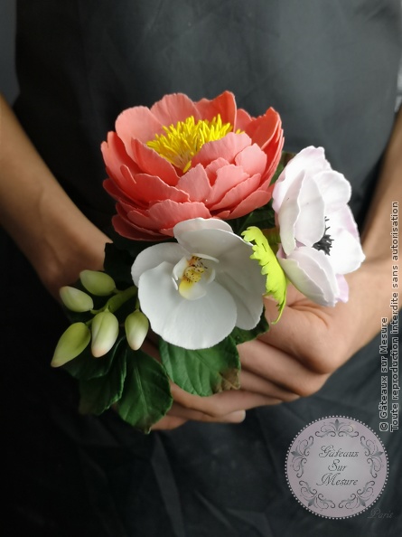 Cake Design - Formation Fleurs en Sucre - Gâteaux sur Mesure Paris Cake Design - Formation Fleurs en Sucre - Gâteaux sur Mesure Paris - cake design course, cake design training, Ecole de Cake Design de Paris, fleurs, fleurs en sucre, formation, formation cake design, France, Paris, pate flexible, pivoine, pivoine en sucre, rose, rose en sucre, sugarart, sugarpeony