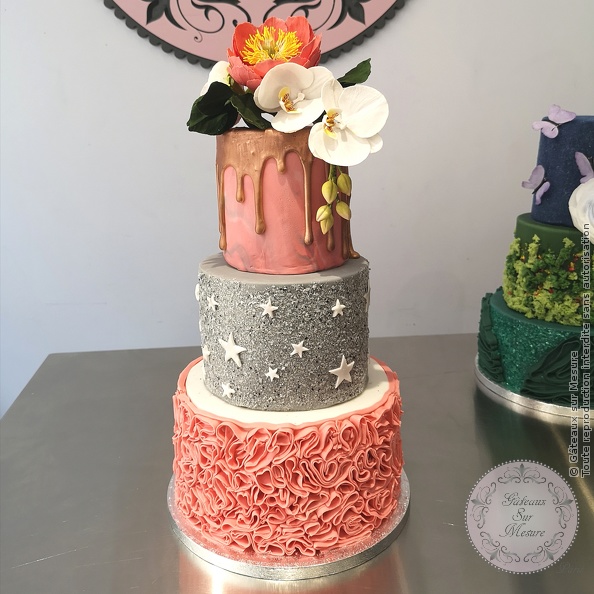 Cake Design - Wedding Cake/Pièce Montée - Gâteaux sur Mesure Paris - cake design course, cake design training, Ecole de Cake Design de Paris, fleurs en sucre, formation, formation cake design, formation wedding cake, France, gateau, Paris, pate a sucre, patisserie, weddingcake