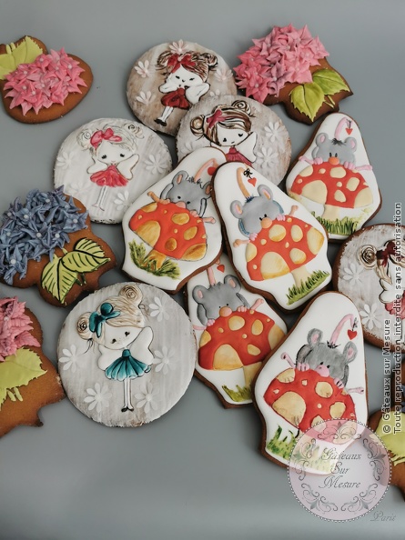 Cake Design - Biscuits décorés - Gâteaux sur Mesure Paris - biscuits glace royale, biscuits personnalisés, cakedesign, formation, glace royale, Paris