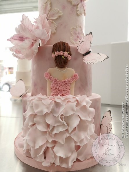 Cake Design - Wedding Cake - Gâteaux sur Mesure Paris - chocolat, dessert, formation, gateaux, pièce montée, reconversion profesionnelle, waferpaper, weddingcake