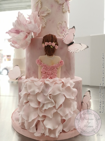 Cake Design - Wedding Cake - Gâteaux sur Mesure Paris - cake design course, cake design training, chocolat, dessert, Ecole de Cake Design de Paris, formation, formation cake design, France, gateaux, Paris, pièce montée, reconversion profesionnelle, waferpaper, weddingcake