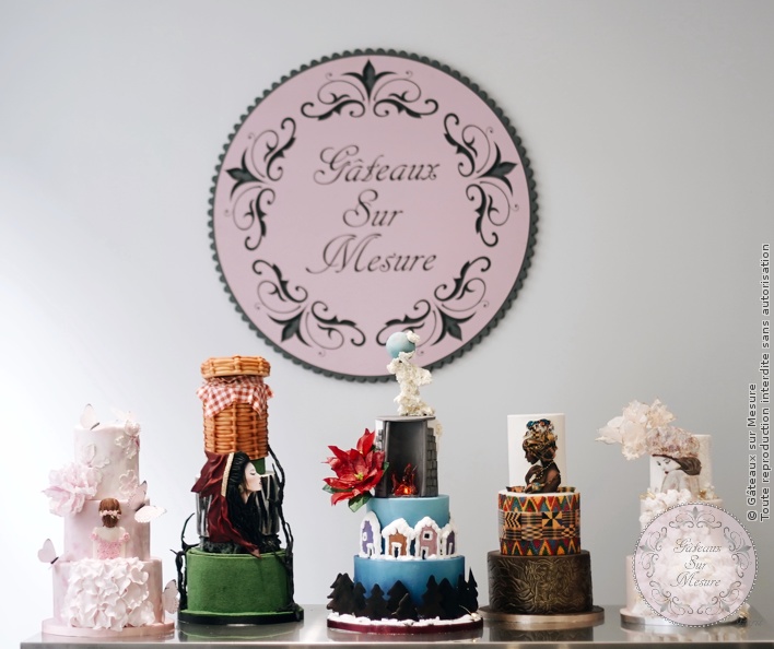 Cake Design - Wedding Cake - Gâteaux sur Mesure Paris - cakedesign, formation, patisserie, waferpaper, weddingcake