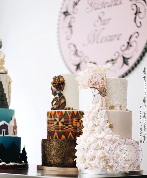 Cake Design - Wedding Cake - Gâteaux sur Mesure Paris - cakedesign, formation, patisserie, waferpaper, weddingcake