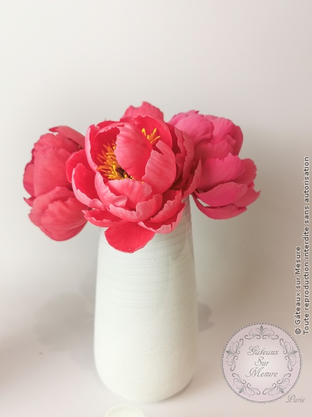 Cake Design - Fleurs en sucre - Gâteaux sur Mesure Paris - 