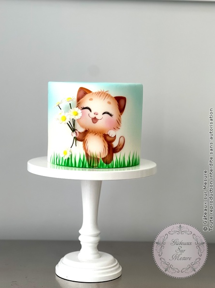 Cake Design - Petit chat aérographe - Gâteaux sur Mesure Paris Cake Design - Petit chat aérographe - Gâteaux sur Mesure Paris - aérographe, airbrush, cake design course, cake design training, cakedesign, Ecole de Cake Design de Paris, formation, formation cake design, France, gateau, paint on cake, paintedcake, Paris