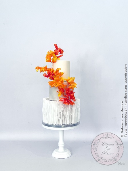 Cake Design - Wedding Cake - Gâteaux sur Mesure Paris - cake artist, cake design, cake design course, cake design training, cakeart, Ecole de Cake Design de Paris, formation, formation cake design, France, Paris, sugarflower, wedding cake