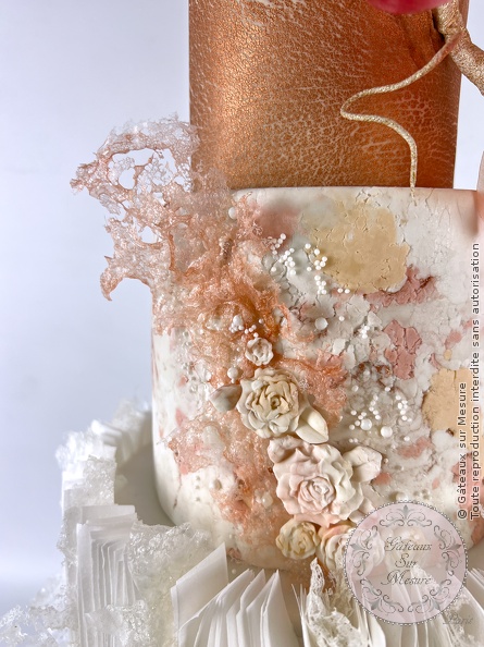 Cake Design - Wedding Cake - Gâteaux sur Mesure Paris - cake artist, cake design, cake design course, cake design training, cakeart, Ecole de Cake Design de Paris, formation, formation cake design, France, Paris, sugarflower, wedding cake