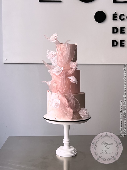 Cake Design - Wedding Cake - Gâteaux sur Mesure Paris - cake artist, cake design, cake design course, cake design training, cakeart, Ecole de Cake Design de Paris, formation, formation cake design, France, Paris, sugarflower, wedding cake