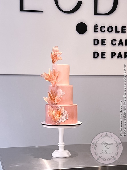 Cake Design - Wedding Cake - Gâteaux sur Mesure Paris - cake artist, cake design, cake design course, cake design training, cakeart, Ecole de Cake Design de Paris, formation, formation cake design, France, Paris, sugarflower, wedding cake