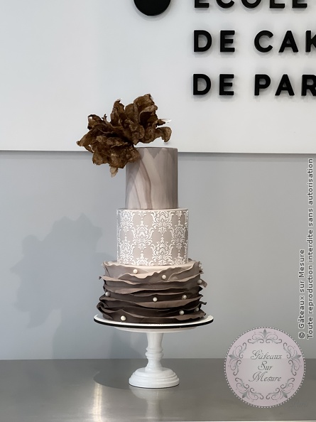 Cake Design - Wedding Cake - Gâteaux sur Mesure Paris - cake artist, cake design, cake design course, cake design training, cakeart, Ecole de Cake Design de Paris, formation, formation cake design, France, Paris, sugarflower, wedding cake