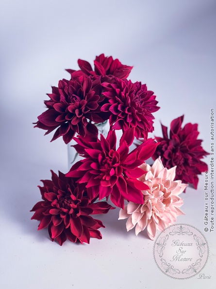 Cake Design - Formation Fleurs en Sucre - Gâteaux sur Mesure Paris - cake design, cake design course, cake design training, cakedesigner, Ecole de Cake Design de Paris, fleurs en sucre, formation, formation cake design, France, Paris, rose